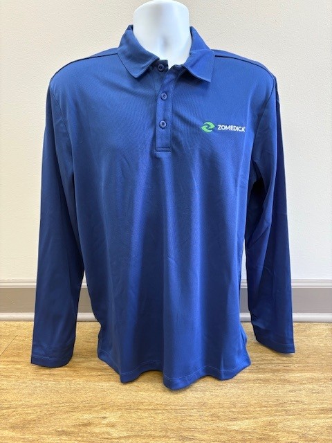 Mens Royal Blue Long Sleeve Golf shirt